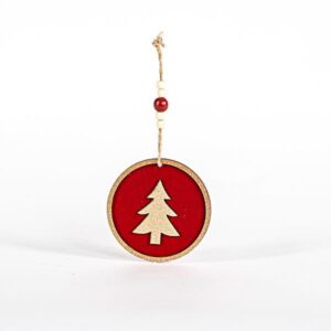 ΞΥΛΙΝΟ ΣΤΟΛΙΔΙ, ΔΕΝΤΡΑΚΙ, ΚΟΚΚΙΝΟ, ΜΕ ΒΕΛΟΥΔΟ, 11x0,5cm - Image 1