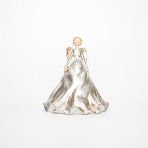 ΔΙΑΚΟΣΜΗΤΙΚΟ ΠΟΛΥΡΕΖΙΝ, ΑΓΓΕΛΟΣ, ΑΠΑΛΟ ΧΡΥΣΟ, 18x18x20,5cm - Image 1