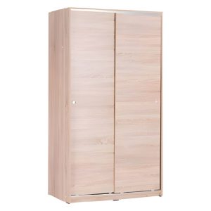 ΝΤΟΥΛΑΠΑ ΜΕ ΔΥΟ ΣΥΡΟΜΕΝΕΣ ΠΟΡΤΕΣ 94x52x182 εκ SONOMA - Image 1