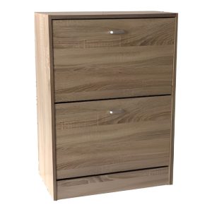 ΠΑΠΟΥΤΣΟΘΗΚΗ  ΜΕ ΔΥΟ ΠΟΡΤΕΣ -ΠΡΟΑΙΡΕΤΙΚΑ  ΑΕΡΙΖΟΜΕΝΗ ΠΛΑΤΗ -73x26x84 εκ LATTE - Image 1