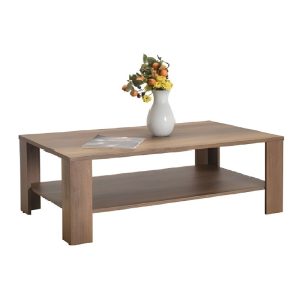 ΤΡΑΠΕΖΙ  ΣΑΛΟΝΙΟΥ  ΜΕ ΡΑΦΙ 110x65x42 εκ OSLO WALNUT - Image 1