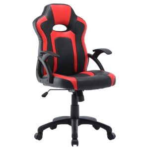 VELCO Pro Systems ΚΑΡΕΚΛΑ ΓΡΑΦΕΙΟΥ GAMING- ΜΑΥΡΗ-ΚΟΚΚΙΝΗ- ΕΠΙΦΑΝΕΙΑ PU - Image 1