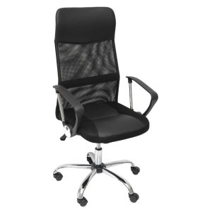 VELCO Pro Systems ΚΑΡΕΚΛΑ ΓΡΑΦΕΙΟΥ ΜΑΥΡΗ- ΔΙΑΣΤΑΣΕΙΣ: 60x60x109/118 cm- ΕΠΙΦΑΝΕΙΑ ΔΙΑΤΡΗΤΟ & PVC - Image 1