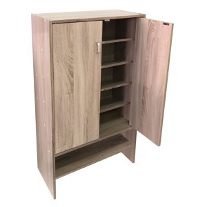 VELCO Pro Systems ΠΑΠΟΥΤΣΟΘΗΚΗ ΜΕ ΔΥΟ ΠΟΡΤΕΣ - 6 ΡΑΦΙΑ ΑΠΟΘΗΚΕΥΣΗΣ 60x30x110 εκ. ΣΦΕΝΔΑΜΟΣ - Image 1