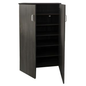 VELCO Pro Systems ΠΑΠΟΥΤΣΟΘΗΚΗ  ΜΕ ΔΥΟ ΠΟΡΤΕΣ - 6  ΡΑΦΙΑ ΑΠΟΘΗΚΕΥΣΗΣ - ΑΕΡΙΖΟΜΕΝΗ ΠΛΑΤΗ 60x32x122 εκ  ΓΚΡΙ ΟΞΙΑ - Image 1