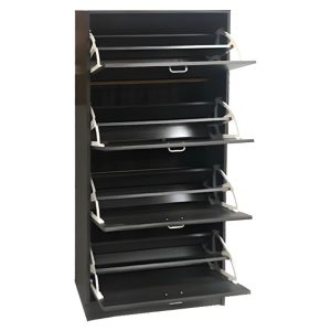 VELCO Pro Systems ΠΑΠΟΥΤΣΟΘΗΚΗ ΜΕ ΤΕΣΣΕΡΙΣ ΠΟΡΤΕΣ - ΑΕΡΙΖΟΜΕΝΗ ΠΛΑΤΗ 63x24x150cm  ΓΚΡΙ ΟΞΙΑ - Image 2