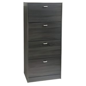 VELCO Pro Systems ΠΑΠΟΥΤΣΟΘΗΚΗ ΜΕ ΤΕΣΣΕΡΙΣ ΠΟΡΤΕΣ - ΑΕΡΙΖΟΜΕΝΗ ΠΛΑΤΗ 63x24x150cm  ΓΚΡΙ ΟΞΙΑ - Image 1