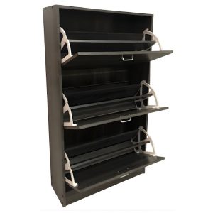 VELCO Pro Systems ΠΑΠΟΥΤΣΟΘΗΚΗ  ΜΕ ΤΡΕΙΣ ΠΟΡΤΕΣ-ΑΕΡΙΖΟΜΕΝΗ ΠΛΑΤΗ 63x24x115 cm  ΓΚΡΙ ΟΞΙΑ - Image 2