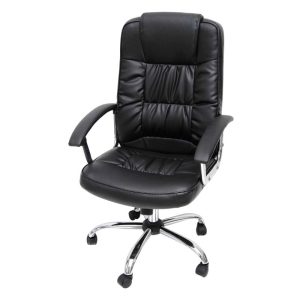 VELCO Pro Systems ΠΟΛΥΘΡΟΝΑ ΓΡΑΦΕΙΟΥ ΜΑΥΡΗ ΔΙΕΥΘΥΝΤΟΥ-ΔΙΑΣΤΑΣΕΙΣ: 64χ55χ110/120 cm- ΕΠΙΦΑΝΕΙΑ PVC - Image 1