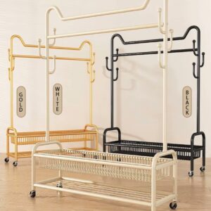 ΚΑΛΟΓΕΡΟΣ -  ΚΡΕΜΑΣΤΡΑ ΡΟΥΧΩΝ ΕΠΙΔΑΠΕΔΙΑ ΜΕΤΑΛΛΙΚΗ ΜΕ ΡΑΦΙΑ ΚΑΙ ΡΟΔΕΣ VC2817 100x40x170cm VIOSARP - Image 12