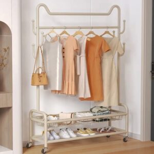 ΚΑΛΟΓΕΡΟΣ -  ΚΡΕΜΑΣΤΡΑ ΡΟΥΧΩΝ ΕΠΙΔΑΠΕΔΙΑ ΜΕΤΑΛΛΙΚΗ ΜΕ ΡΑΦΙΑ ΚΑΙ ΡΟΔΕΣ VC2817 100x40x170cm VIOSARP - Image 6