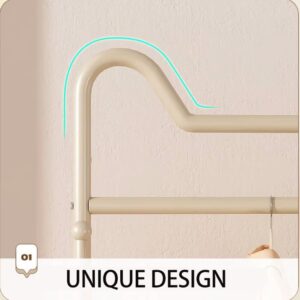 ΚΑΛΟΓΕΡΟΣ -  ΚΡΕΜΑΣΤΡΑ ΡΟΥΧΩΝ ΕΠΙΔΑΠΕΔΙΑ ΜΕΤΑΛΛΙΚΗ ΜΕ ΡΑΦΙΑ ΚΑΙ ΡΟΔΕΣ VC2817 100x40x170cm VIOSARP - Image 9