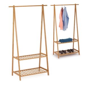 ΚΑΛΟΓΕΡΟΣ -  ΚΡΕΜΑΣΤΡΑ ΡΟΥΧΩΝ ΕΠΙΔΑΠΕΔΙΑ ΜΠΑΜΠΟΥ ΜΕ 2 ΡΑΦΙΑ WR4258 90x43x152cm VIOSARP - Image 2