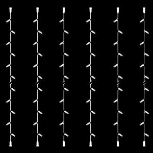 ΣΕΙΡΑ, DIY ΣΕΤ 6 ΤΜΧ, 20 LED, 2 ΕΠΕΚΤΑΣΕΙΣ, ΛΕΥΚΟ ΚΑΟΥΤΣΟΥΚ ΚΑΛΩΔΙΟ, ΛΕΥΚΟ LED ΑΝΑ 10cm, ΙΡ65 - Image 1