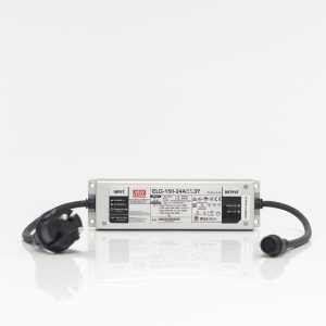 24V ΜΕΤΑΣΧΗΜΑΤΙΣΤΗ, 150W, ΠΡΑΣΙΝΟ ΚΑΟΥΤΣΟΥΚ ΚΑΛΩΔΙΟ, ΚΑΛΩΔΙΟ ΠΑΡΟΧΗΣ 3m, IP44 - Image 1