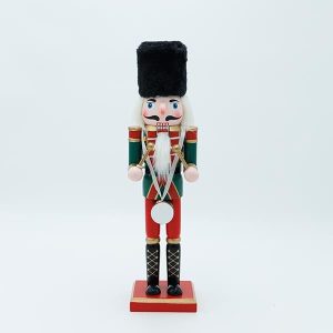 ΚΑΡΥΟΘΡΑΥΣΤΗΣ, ΚΟΚΚΙΝΟΣ ΠΡΑΣΙΝΟΣ, ΜΕ ΤΥΜΠΑΝΟ, 8.5x30.3cm - Image 1