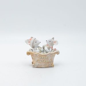 ΔΙΑΚΟΣΜΗΤΙΚΟ ΠΟΛΥΡΕΖΙΝ, ΠΟΝΤΙΚΑΚΙΑ ΣΕ ΜΠΑΝΙΕΡΑ, 9x7cm - Image 1