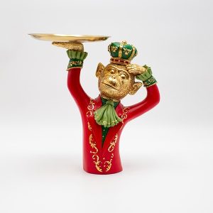 ΜΑΙΜΟΥΔΙΤΣΑ ΜΕ ΠΙΑΤΕΛΑ, ΚΟΚΚΙΝΟ, ΠΟΛΥΡΕΖΙΝ, 27.5x27.2cm - Image 1