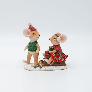 ΔΙΑΚΟΣΜΗΤΙΚΟ ΠΟΛΥΡΕΖΙΝ, ΠΟΝΤΙΚΑΚΙΑ ΣΕ ΕΛΚΥΘΡΟ, 11x11cm - Image 1