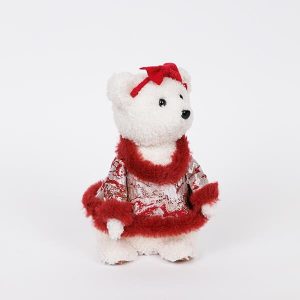 ΑΡΚΟΥΔΙΤΣΑ ΜΕ ΜΠΟΡΝΤΟ ΡΟΥΧΑ ΚΑΙ ΦΙΟΓΚΟ, 23cm - Image 1