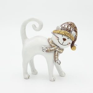 ΓΑΤΟΥΛΑ ΠΟΛΥΡΕΖΙΝ, ΛΕΥΚΗ, 13.5x14.5cm - Image 1