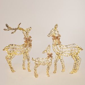 ΕΛΑΦΙΑ 62/100/102cm , 3 ΣΧΕΔΙΑ, 200/480/480 MINI LED, 31V METAΣΧΗΜΑΤΙΣΤΗ, ΧΡΟΝΟΔΙΑΚΟΠΤΗ, ΑΣΗΜΙ ΧΑΛΚΙΝΟ ΚΑΛΩΔΙΟ, ΧΡΥΣΟΣ ΜΕΤΑΛΛΙΚΟΣ ΣΚΕΛΕΤΟΣ, ΘΕΡΜΟ ΛΕΥΚΟ LED ΠΡΟΕΚΤΑΣΗ ΠΑΡΟΧΗΣ 5m, IP44 - Image 1