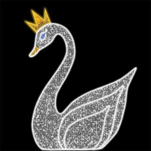 ΕΠΑΓΓΕΛΜΑΤΙΚΟ ΣΧΕΔΙΟ, ΚΥΚΝΟΣ 3D, ΛΕΥΚΗ LED ΦΩΤΟΣΩΛΗΝΑ, ΛΕΥΚΟ LED ΛΑΜΠΑΚΙ, 260x250x105cm, IP65 - Image 1