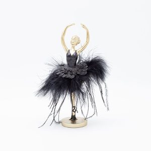 ΜΠΑΛΑΡΙΝΑ ΠΟΛΥΡΕΖΙΝ, ΠΙΡΟΥΕΤΑ, ΜΕ ΜΑΥΡΟ ΦΟΡΕΜΑ, 14x13x21.7cm - Image 1