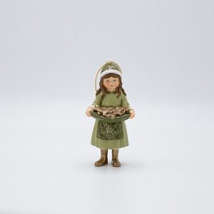 ΣΤΟΛΙΔΙ ΠΟΛΥΡΕΖΙΝ, ΚΟΡΙΤΣΑΚΙ, ΠΡΑΣΙΝΟ ΜΕ ΚΑΛΑΘΙ ΜΕ ΦΡΟΥΤΑ, 5.5x12cm - Image 1