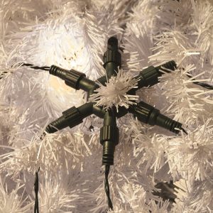 ΧΤΑΠΟΔΙ, 175 LED 3mm, 31V ΜΕΤΑΣΧΗΜΑΤΙΣΤΗ, ΠΡΑΣΙΝΟ PVC ΚΑΛΩΔΙΟ, ΘΕΡΜΟ ΛΕΥΚΟ LED ΑΝΑ 10cm (5 ΣΕΙΡΕΣ x 35 LED), ΠΡΟΕΚΤΑΣΗ ΠΑΡΟΧΗΣ 3m, ΙΡ44 - Image 1