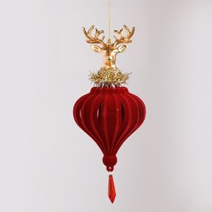 ΣΤΟΛΙΔΙ, ΒΕΛΟΥΔΙΝΟ, ΚΟΚΚΙΝΟ ΜΕ ΧΡΥΣΟ ΤΑΡΑΝΔΟ, 19.56cm - Image 1