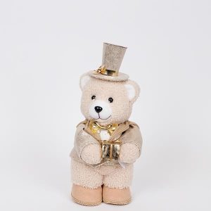 ΑΡΚΟΥΔΑΚΙ ΜΕ ΣΑΜΠΑΝΙ ΡΟΥΧΑ ΚΑΙ ΔΩΡΟ, 31cm - Image 1