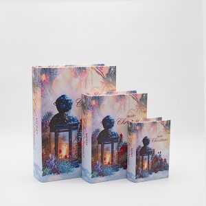 ΒΙΒΛΙΑ ΔΙΑΚΟΣΜΗΤΙΚΑ, ΜΕ ΦΑΝΑΡΑΚΙ,  ΞΥΛΙΝΑ, ΣΕΤ 3 ΤΜΧ, 30x22x7.5,  23x17.5x6 ΚΑΙ 16x11x5 - Image 1