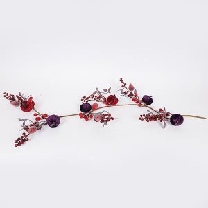 ΓΙΡΛΑΝΤΑ, ΜΕ ΜΠΟΡΝΤΟ ΚΑΙ ΣΚΟΥΡΟ ΜΩΒ ΚΟΛΟΚΥΘΕΣ, 120cm - Image 1