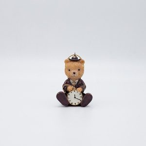 ΣΤΟΛΙΔΙ ΠΟΛΥΡΕΖΙΝ, ΑΡΚΟΥΔΑΚΙ ΚΑΘΙΣΤΟ VINTAGE ΜΕ ΡΟΛΟΙ, 5x7.5cm - Image 1