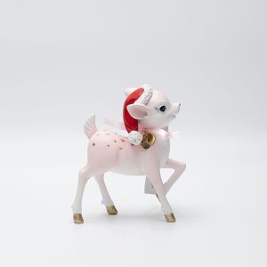 ΕΛΑΦΑΚΙ ΠΟΛΥΡΕΖΙΝ, ΡΟΖ, ΜΕ ΣΚΟΥΦΑΚΙ, 11.5x6x13.3cm - Image 1