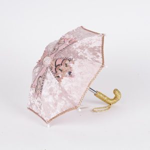 ΟΜΠΡΕΛΑ ΓΚΕΙΣΑΣ, ΡΟΖ ΒΕΛΟΥΔΟ, 16x20cm - Image 1