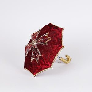 ΟΜΠΡΕΛΑ ΓΚΕΙΣΑΣ, ΚΟΚΚΙΝΟ ΒΕΛΟΥΔΟ, 16x20cm - Image 1