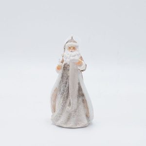 ΔΙΑΚΟΣΜΗΤΙΚΟ ΠΟΛΥΡΕΖΙΝ, ΑΓΙΟΣ ΒΑΣΙΛΗΣ ΜΕ ΛΙΣΤΑ ΔΩΡΩΝ, ΡΟΖ ΑΠΑΛΟ, 9x15cm - Image 1