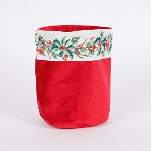 ΚΑΛΑΘΑΚΙ ΜΕ ΣΤΕΦΑΝΑΚΙ, ΥΦΑΣΜΑΤΙΝΟ, 18x22cm - Image 1