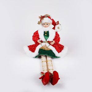 ΑΡΛΕΚΙΝΟΣ ΜΕ ΚΟΚΚΙΝΗ ΚΑΠΑ ΚΑΙ ΠΡΑΣΙΝΗ ΦΟΡΕΣΙΑ, 53cm - Image 1