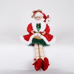 ΑΡΛΕΚΙΝΟΣ ΜΕ ΚΟΚΚΙΝΗ ΚΑΠΑ ΚΑΙ ΠΡΑΣΙΝΗ ΦΟΡΕΣΙΑ, 61cm - Image 1