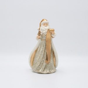 ΔΙΑΚΟΣΜΗΤΙΚΟ ΠΟΛΥΡΕΖΙΝ, ΑΓΙΟΣ ΒΑΣΙΛΗΣ ΜΕ ΛΙΣΤΑ ΔΩΡΩΝ, ΣΑΜΠΑΝΙ, 11.5x20cm - Image 1