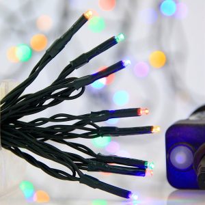 ΣΕΙΡΑ, 240 LED 3mm, 31V ΜΕΤΑΣΧΗΜΑΤΙΣΤΗ, 8 ΠΡΟΓΡΑΜΜΑΤΑ & ΜΝΗΜΗ, ΠΡΑΣΙΝΟ PVC ΚΑΛΩΔΙΟ, ΧΡΩΜΑΤΙΣΤΟ LED ΑΝΑ 5cm,  ΠΡΟΕΚΤΑΣΗ ΠΑΡΟΧΗΣ 3m, ΙΡ44 - Image 1