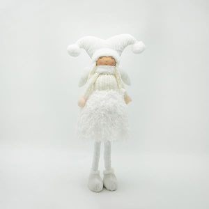 ΚΟΡΙΤΣΑΚΙ ΜΕ ΛΕΥΚΑ ΡΟΥΧΑ ΚΑΙ ΦΩΤΙΖΟΜΕΝΗ ΦΟΥΣΤΑ, 63cm - Image 1